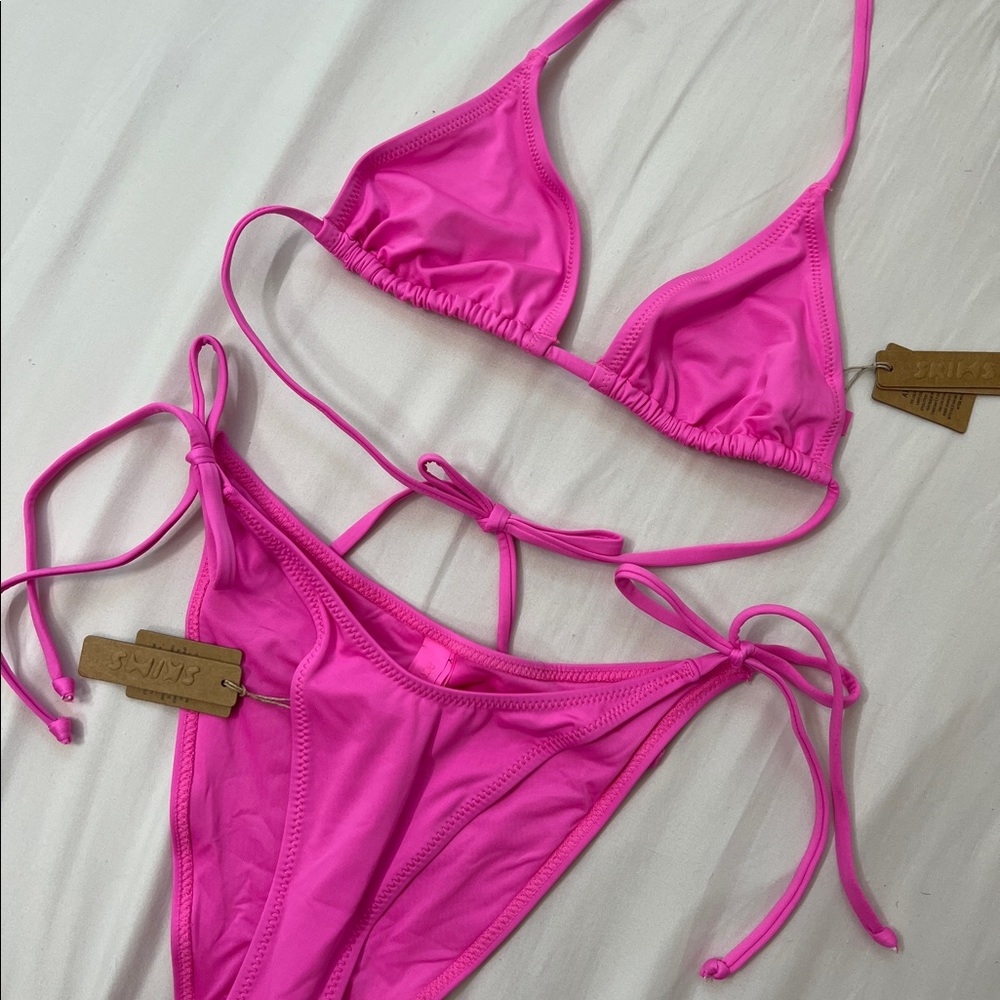 SKIMS Pink Bikini Set